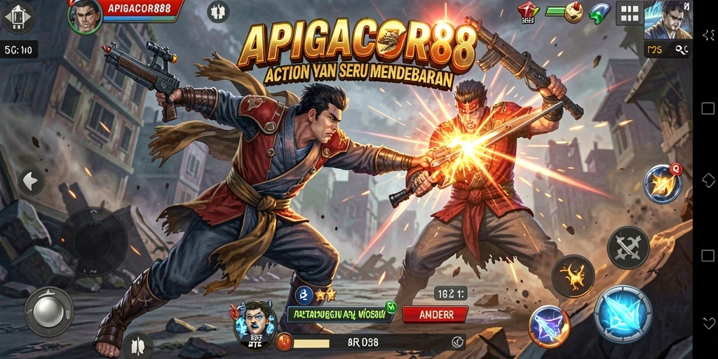 Tampilan gameplay APIGACOR88 yang penuh aksi dan seru.