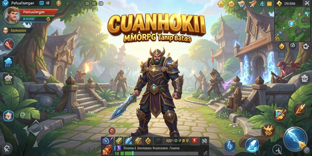 Screenshot menunjukkan aksi intens gameplay dalam CUANHOKI yang seru.