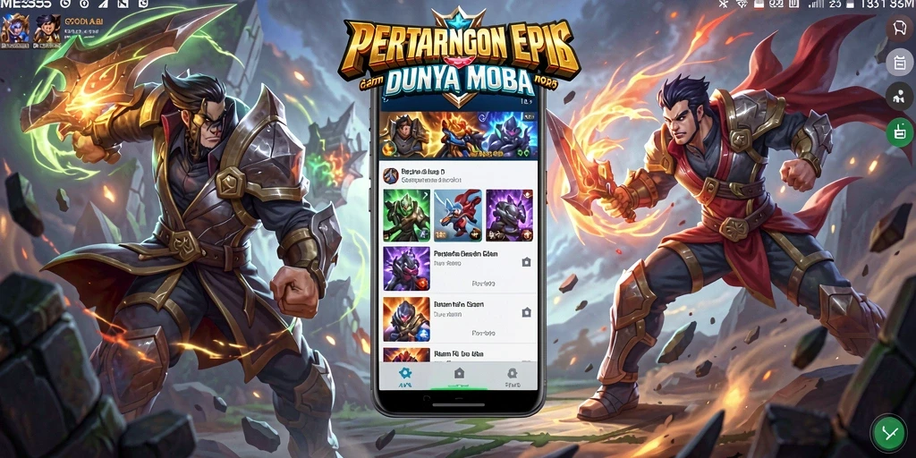 Gameplay seru ME355 dalam pertarungan MOBA yang menegangkan.