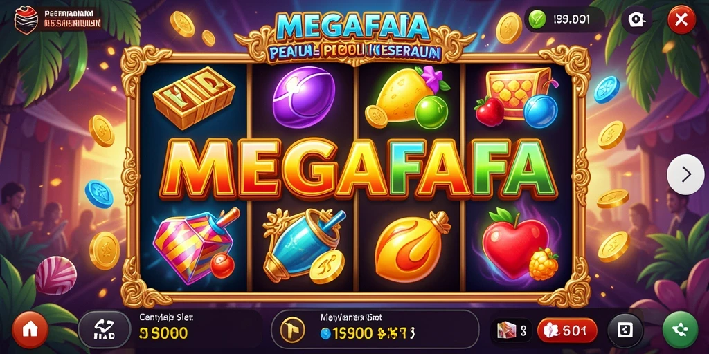 Tampilan gameplay slot MEGAFAFA yang menarik dan seru.