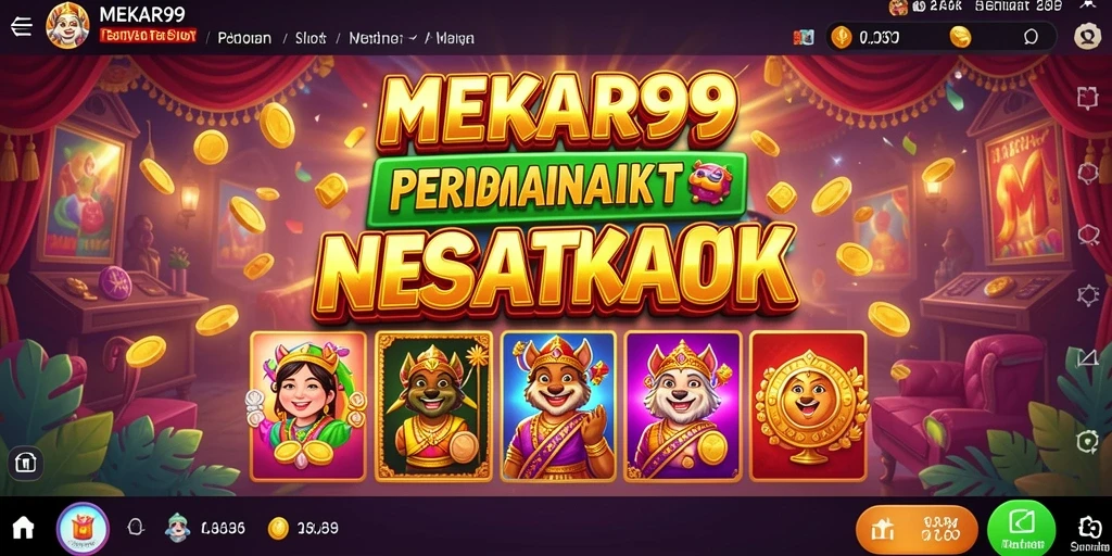 Screenshot gameplay MEKAR99 menampilkan keseruan Slot yang mendebarkan.